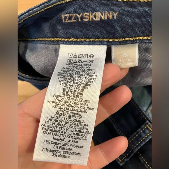 Michael Kors Izzy Skinny jeans. Dark wash, somewhat distressed. Women’s size 8. - Picture 2 of 4